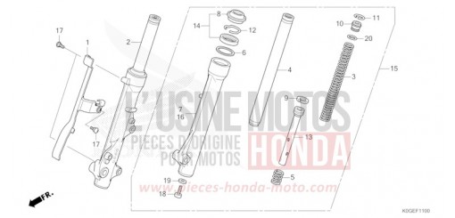 FOURCHETTE AVANT C125AN de 2022
